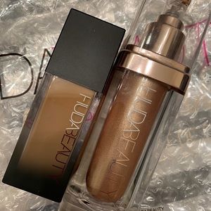 Huda Beauty NYMPH, Foundation, and Ruby Obsession